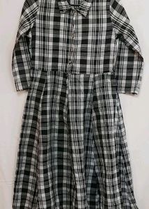 Black Check Dress