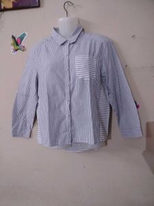 Chic Striped Button-Up Shirt