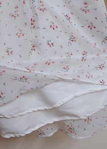 White Layered Floral Top