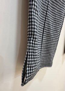 Tailored Houndstooth Wide Leg Trouser