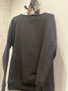 Sassafras Embellished Black Sweatshirt