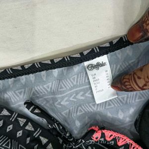 ⭐ Tribal Print Bikini Bottom with Side Ties