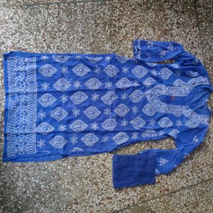 Georgette Embroidery Kurti With Free Inner