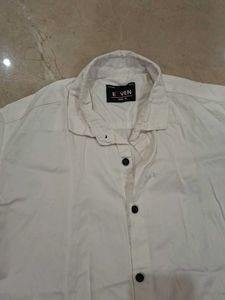 Casual White Men's Shirt