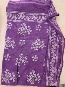 purple Ankarkali full suit with dupatta