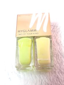 MyGlamm 2 In 1 Nail Paint-Garden Party-2X5ml (Glos