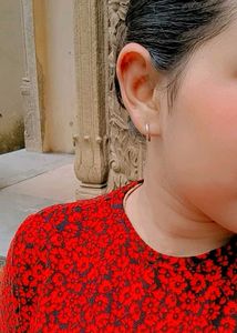 Small silver hoops