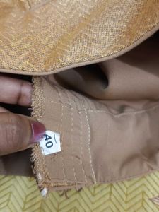 New Golden Blouse Back Open
