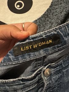 Embellished Blue Denim Jeans