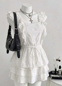 Chic White Broderie Anglaise Top