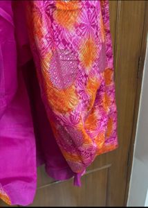 🆕Vibrant Pink &amp; Orange Ethnic Skirt/Lehnga