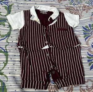 Baby Romper with shrug attached