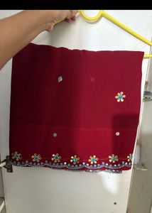 Elegant Maroon Saree