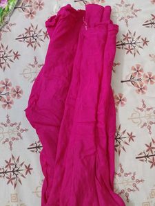 Hot Pink Embroidered Bridal Suit