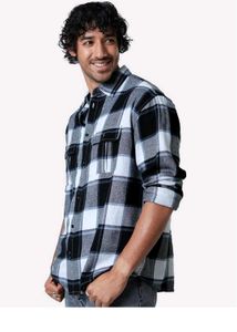 The souled Store Relaxed fit Men's Flannel Check