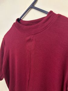 Maroon Casual Top