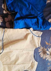 Blue Peacock Embroidered gown with jacket