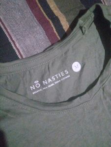 women's Green T-Shirt with Pocket