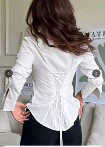 Chic white shirt corset