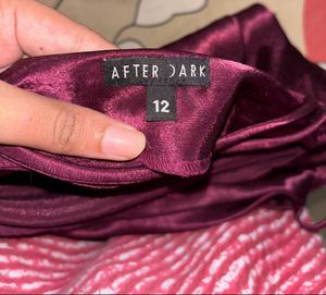 Purple Satin Dress