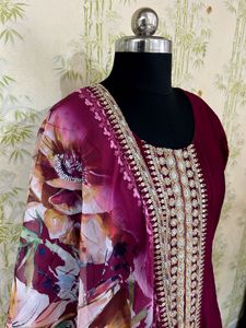 Elegant Pink Embroidered Salwar Suit