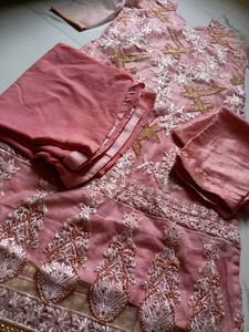 Elegant Pink Embroidered Kurta Set