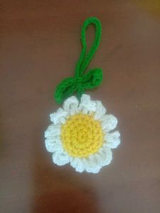 Crocheted Flower Bookmark