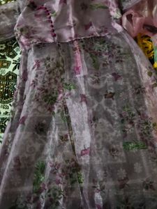 Beautiful Purple Floral Gown