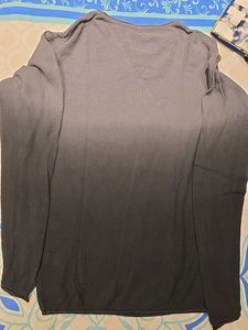 Westside Men's Grey Ombre Long Sleeve Sweater/T-sh