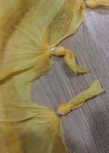 Yellow Striped Scarf