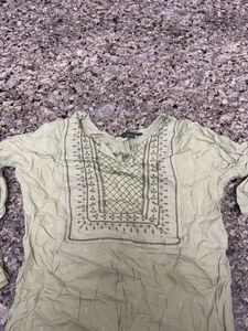 Light Green Embroidered Kurta