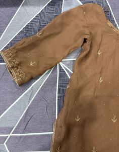 Mouse colour kurta with dupatta 🤎