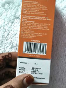 The Derma Co. Sunscreen Aqua Gel SPF 50