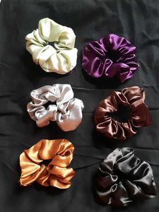 Set of 6 Satin Scrunchies