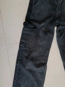 Dark Wash Cargo Jeans