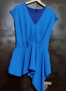 Blue🔵V-Neck Top For 34 Bust