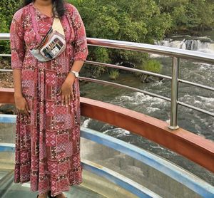 Pink maxi dress