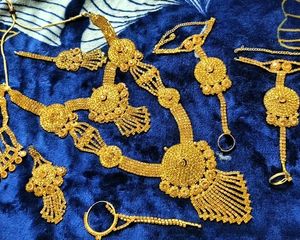 Gold-tone Indian Jewelry Set