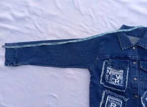 Stylish Denim Jacket with Patches