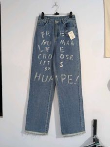 BB World Free Human Print Jeans