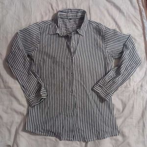 Classic Striped Button-Up Shirt