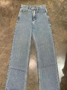 Classic Light Wash Wide Leg Jeans