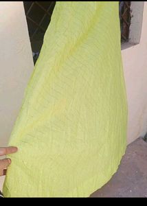 bust 38 Elegant Green Embroidered Ethnic Gown