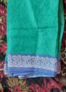 Boho Geometric Print Saree