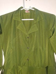Olive Green Midi Dress💚 | XL