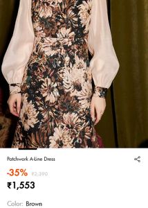 Urbanic Patchwork A-Line Dress
