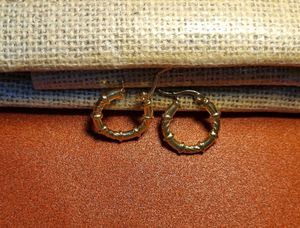 Anti tarnish Gold Tone Hoop Earrings