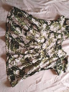Stylish Green &amp; White Printed Kurta