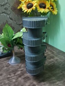 Unique Tiered Black Vase of 4