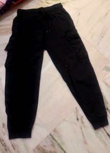 ♣️Black Cargo Jogger Pants